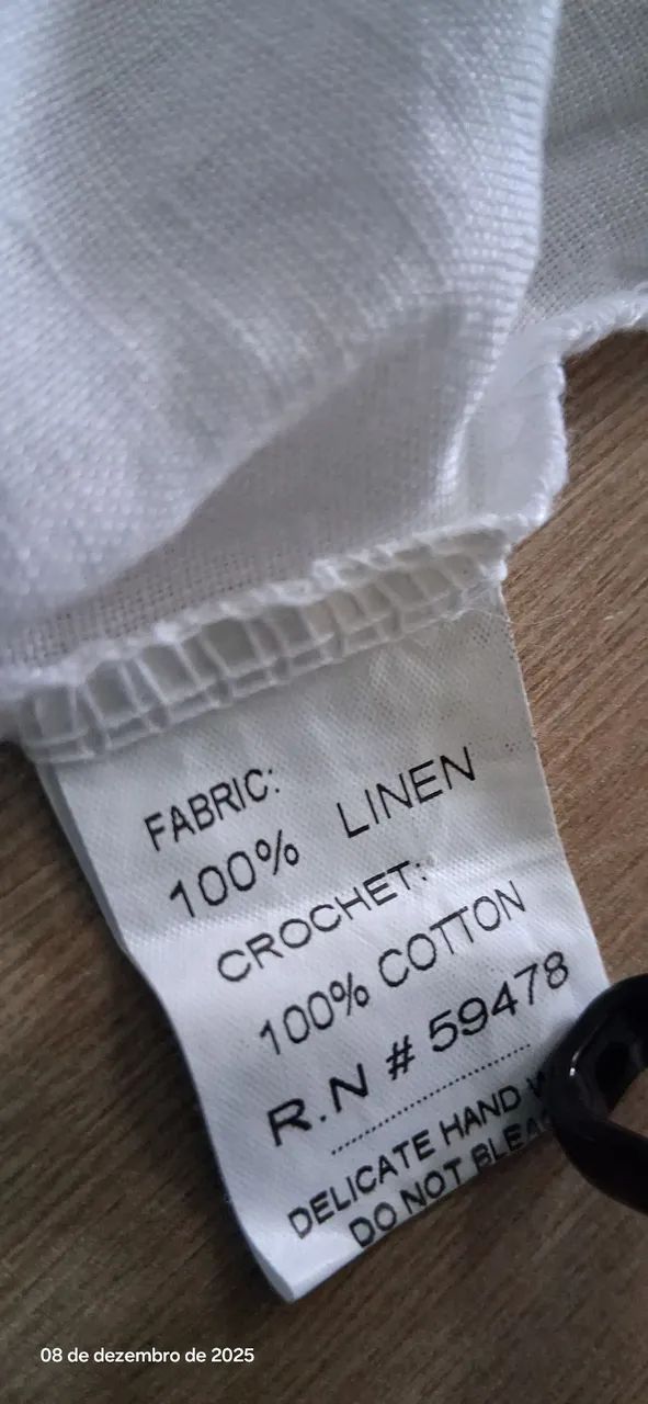 Vestido branco de linho - novo - Foto 4