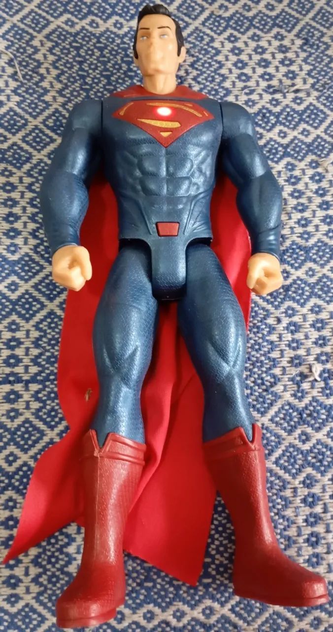 Miniatura Superman Som E Luz 28 CM - Foto 2