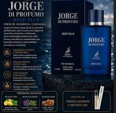 Perfume Árabe Jorge di Profumo Deep Blue - Maison Alhambra - Foto 5