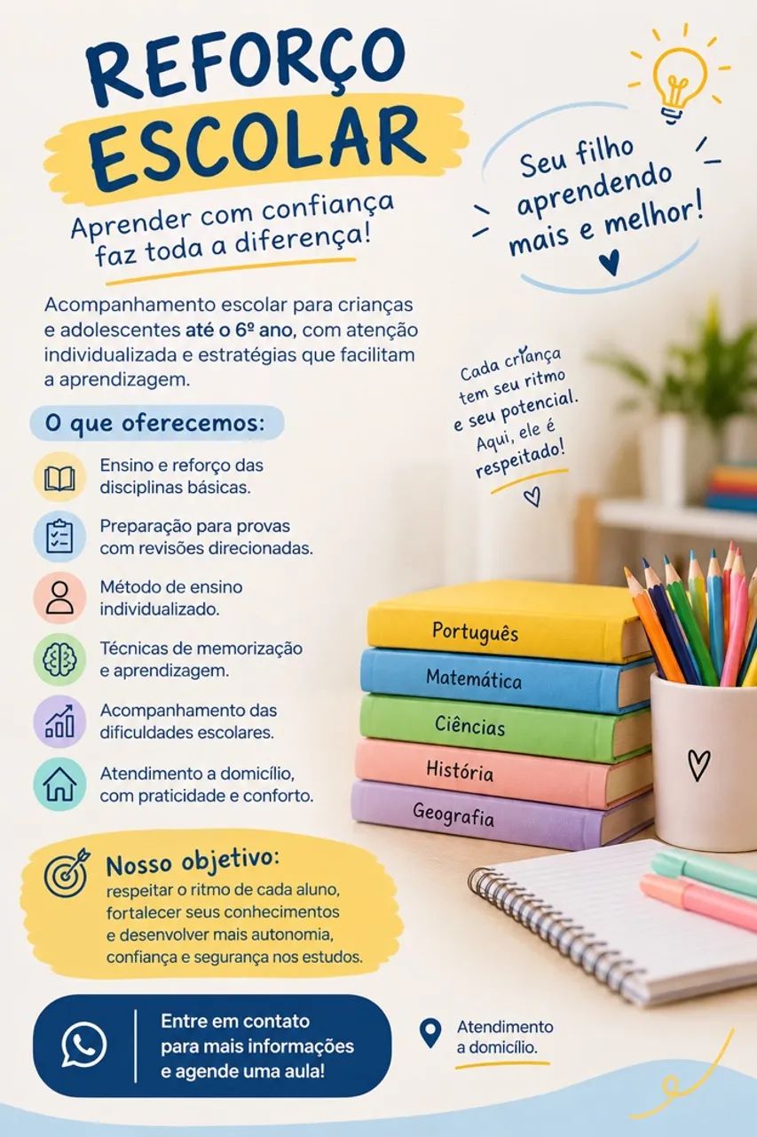 Reforço escolar em João Pessoa 