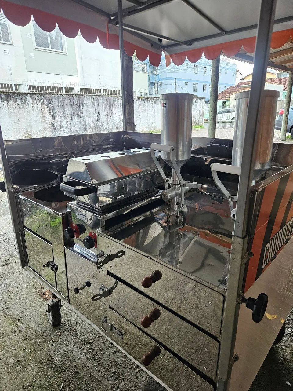 Carrinho de Churros e Crepes Profissional Completo | Pronto para Trabalhar | Florianópolis