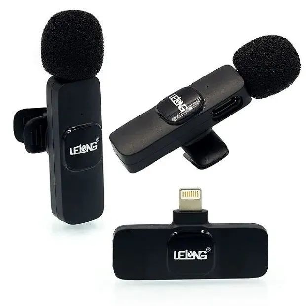 Microfone Lapela Duplo Sem Fio Lelong LE-935 tipo C - Foto 2