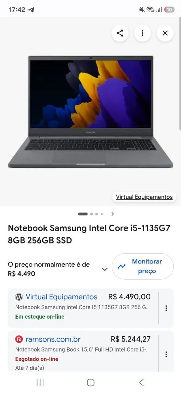 Samsung book i5 tela de 15 polegadas - Foto 3