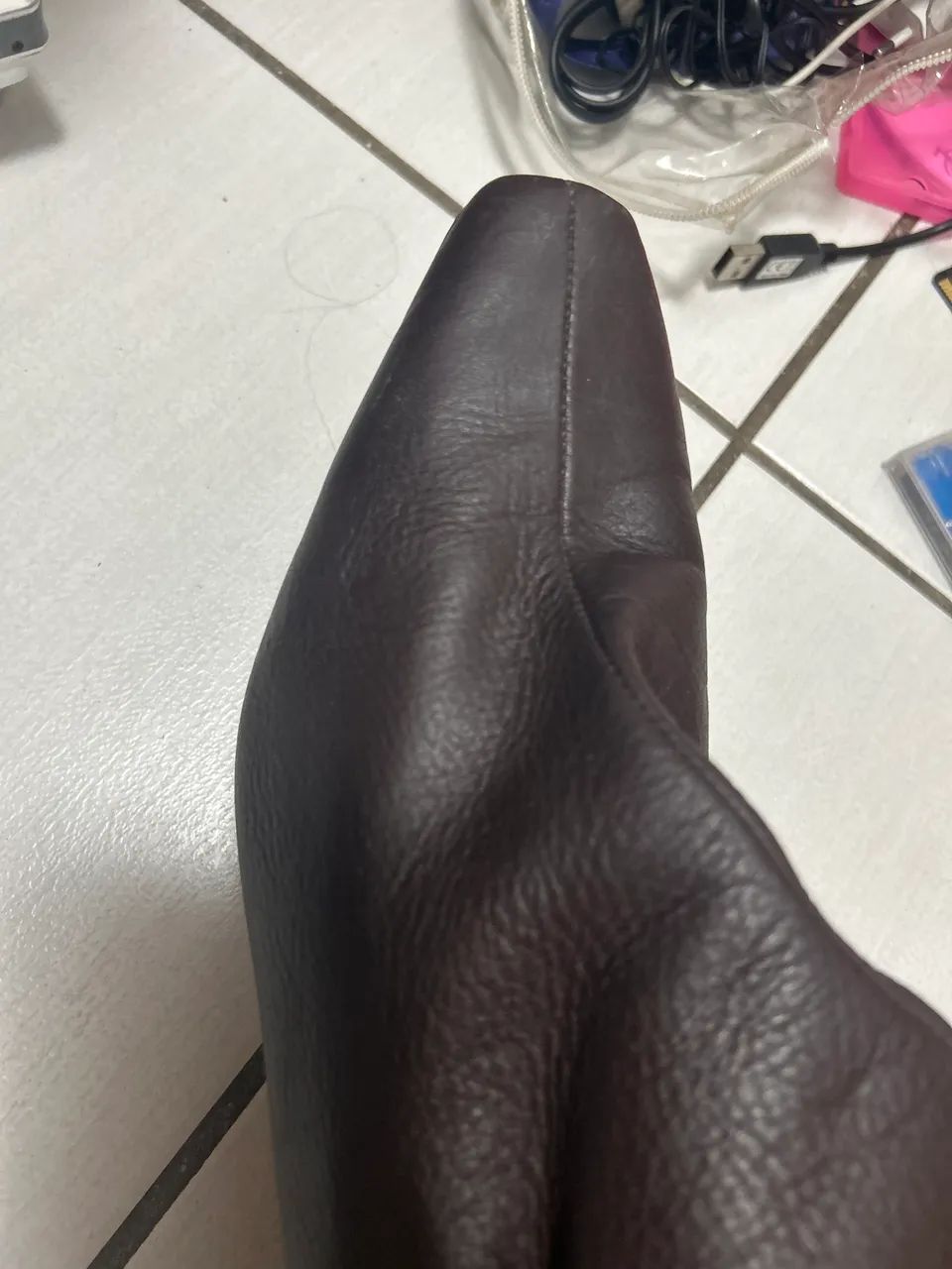 Bota Marrom Couro legítimo  - Foto 3