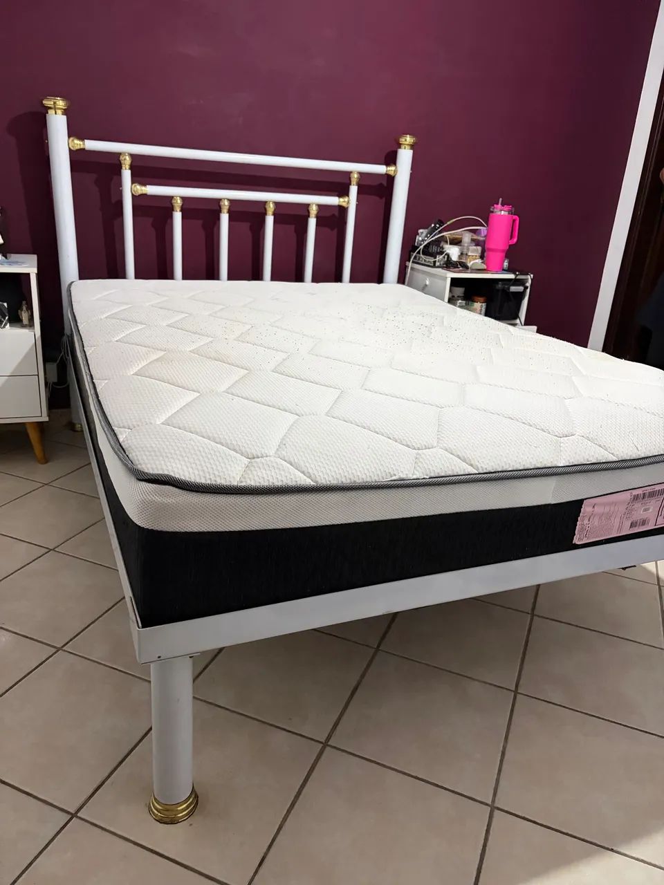 Cama de casal tubular 