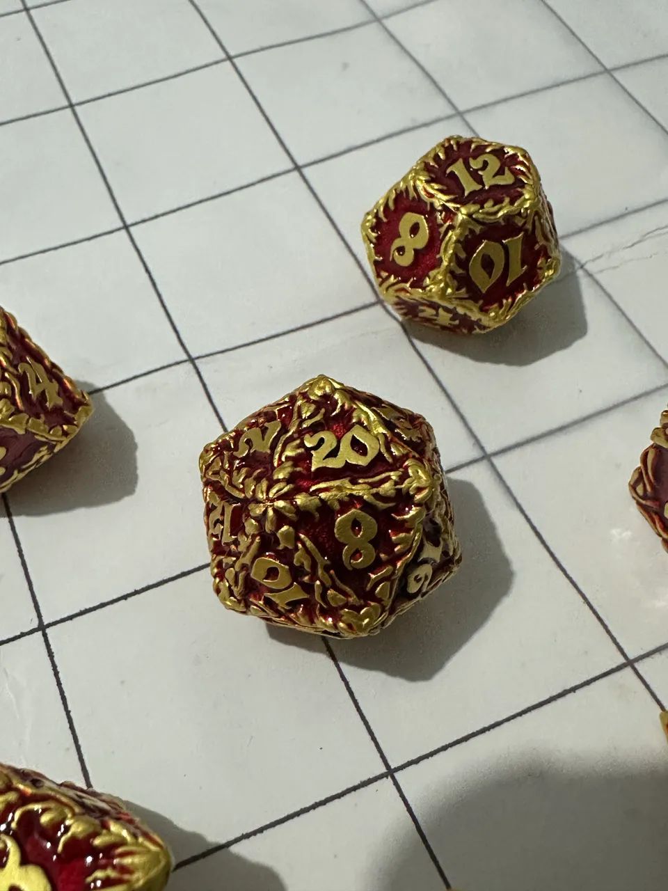 Kit de dados de metal 