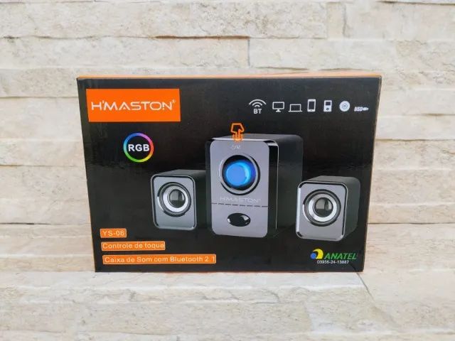 Caixa de Som Gamer Hmaston Bluetooth Usb Para Computador