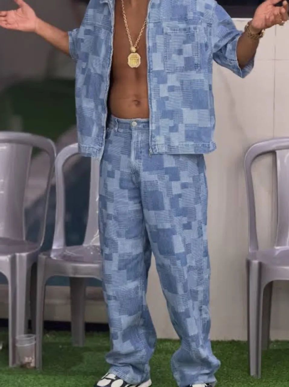 Calça baggy nova masculina  - Foto 5