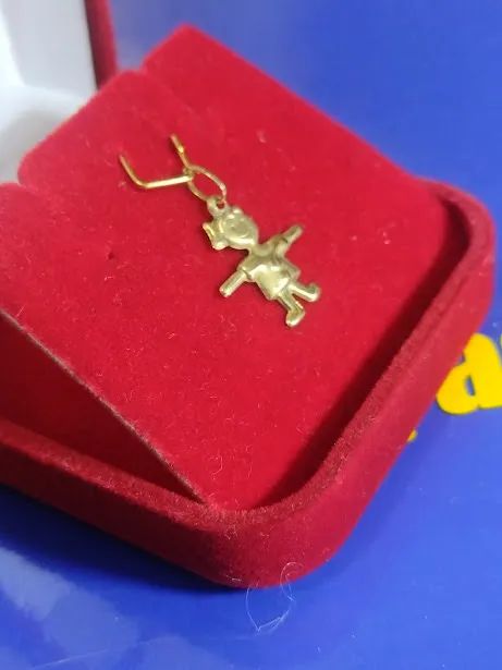 Pingente Boneca Ouro 18 Kilates - Foto 3