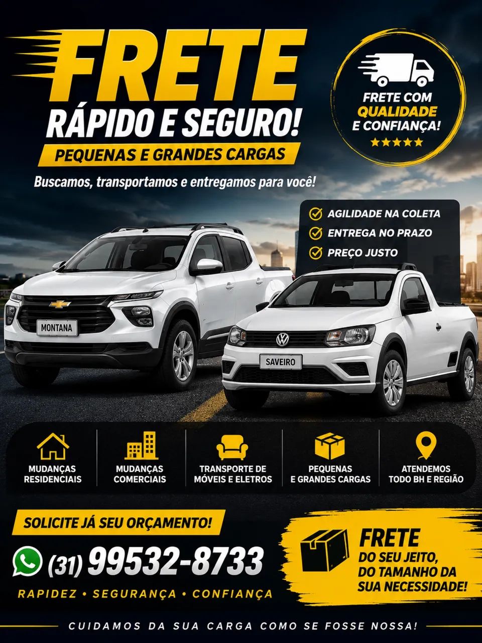 Frete e carreto 