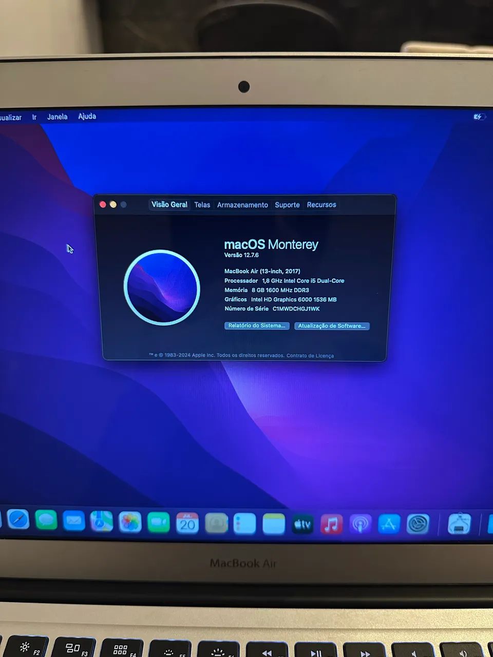 MacBook Air (13 polegadas, 2017) com processador Intel Core i5 de 1,8 GHz - Foto 3
