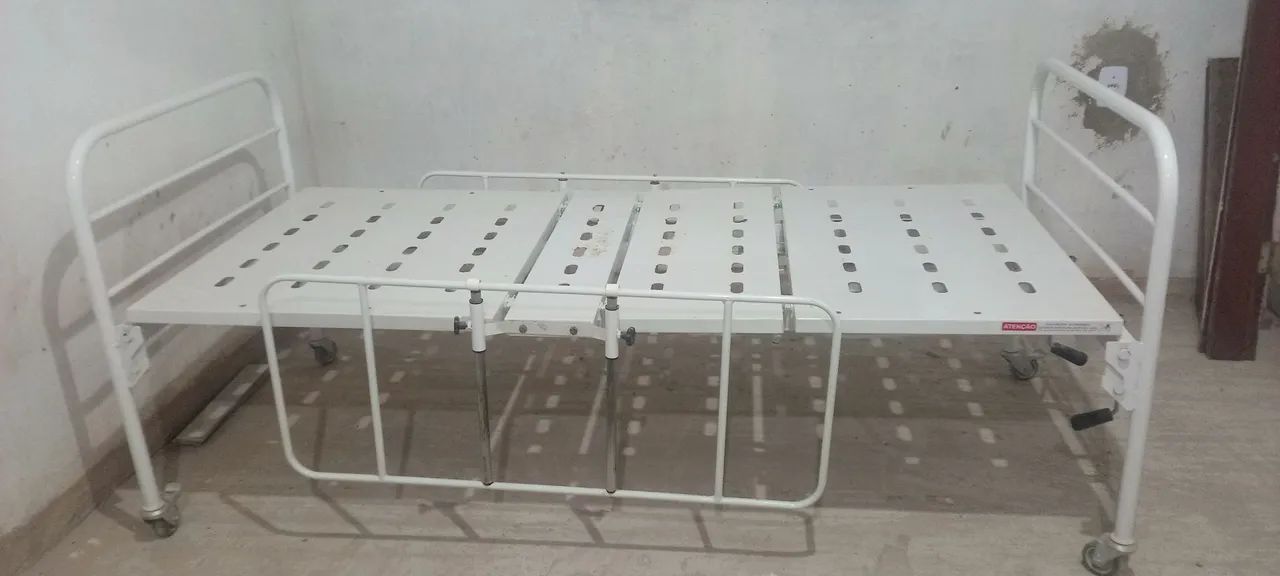 Cama hospitalar sem colchão  - Foto 5