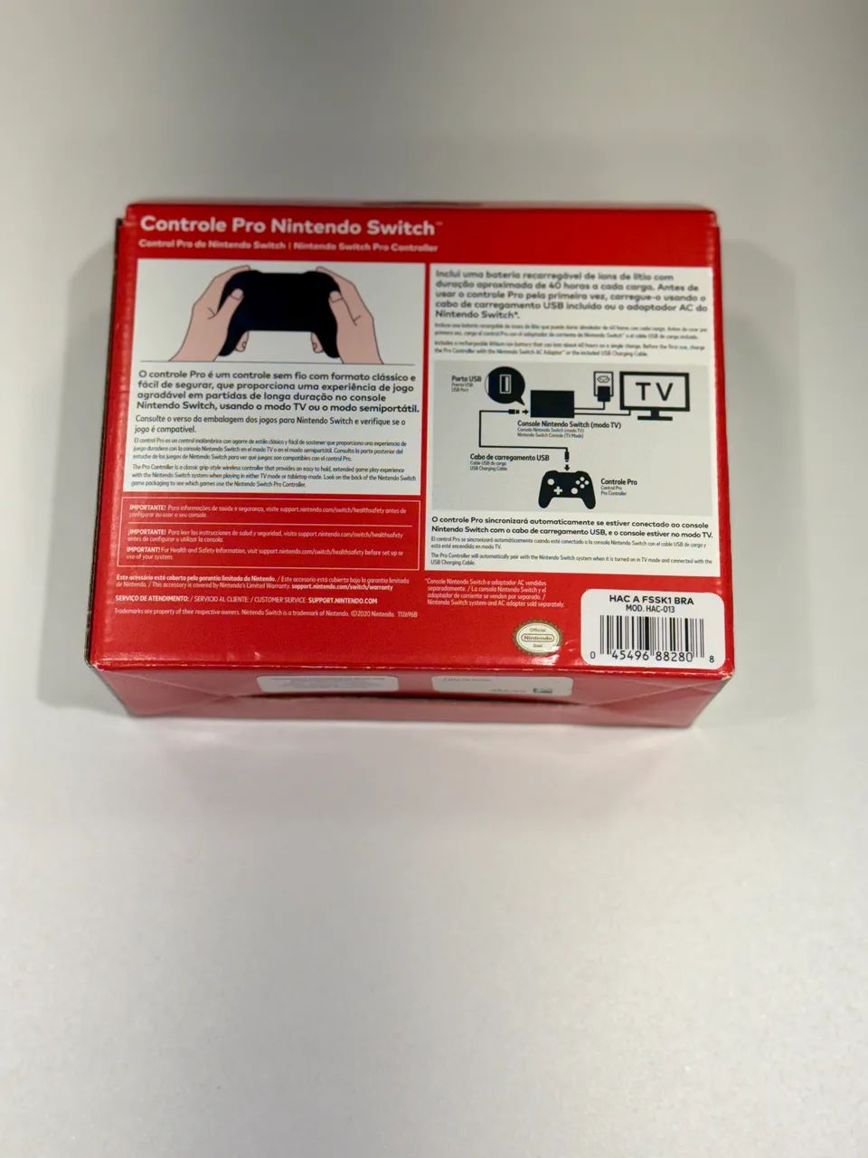 Controle Pro Nintendo Switch Original na Caixa - Foto 2