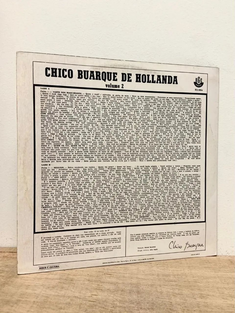 LP Chico Buarque - Chico Buarque De Hollanda Volume 2 - Foto 2