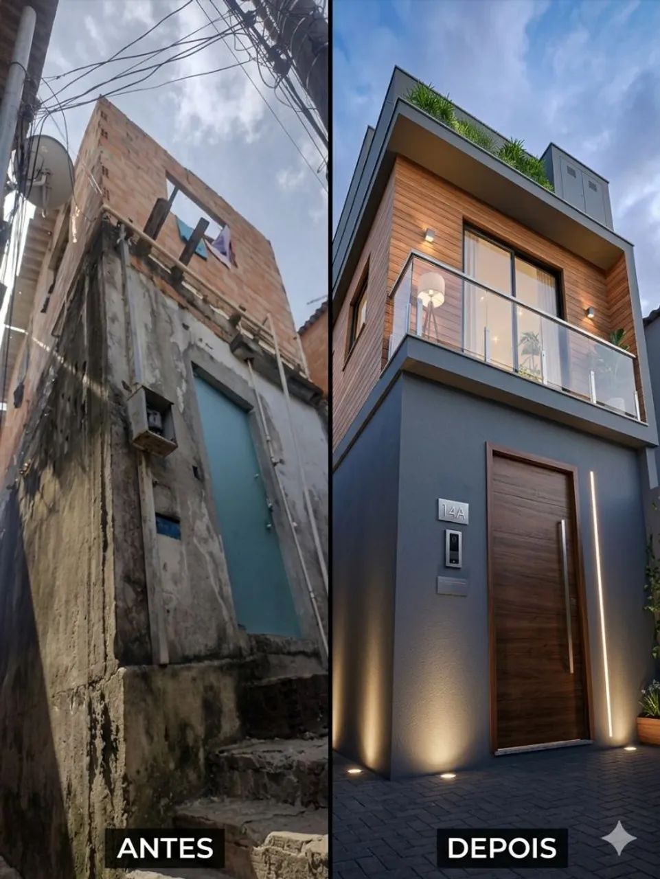 Casa em beco 