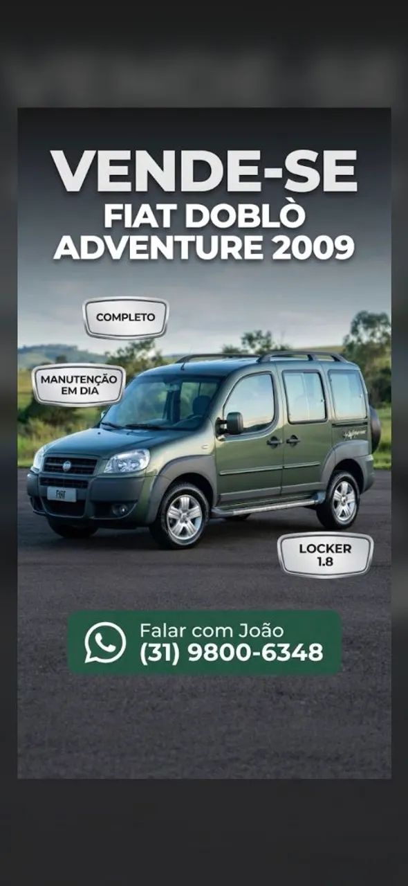 Fiat Doblo Doblo Adv/Adv TRYON/LOCKER 1.8 Flex 2009