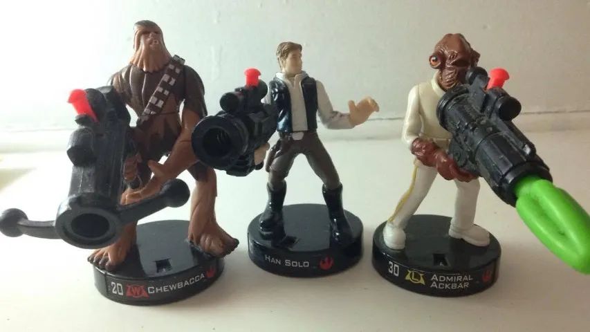 LOTE 6 ACTION FIGURES STAR WARS DA SÉRIE ATTACKTIX FABRICANTE HASBRO  - Foto 3