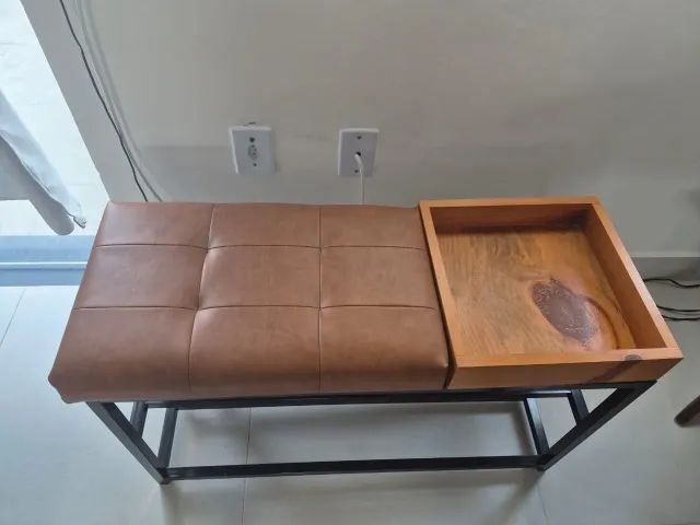 Banco/ Sapateira com Estofado Impermeável - Foto 5