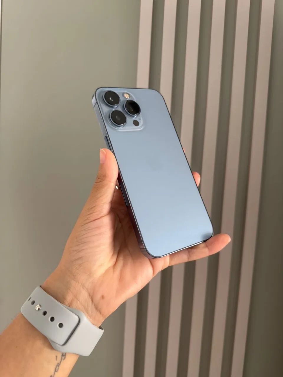 iPhone 13 Pro 128GB Azul seminovo garantia loja física - Celulares