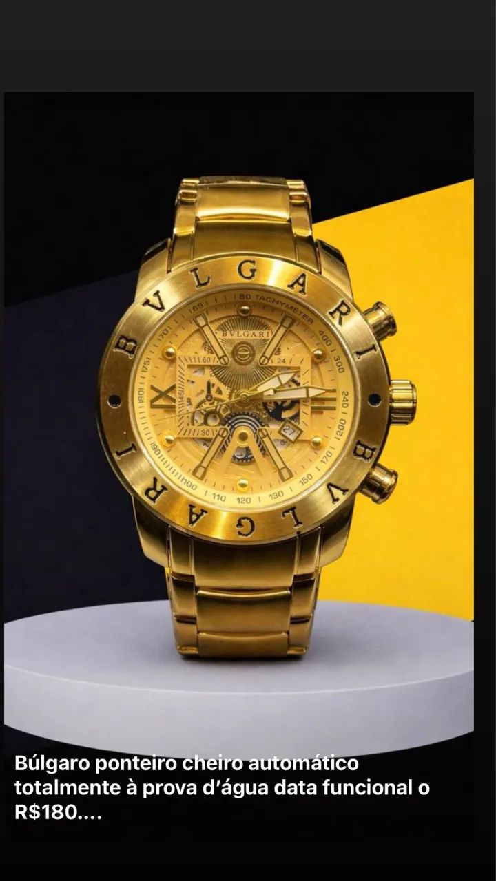 BVLGARI estilo automático linha premium  - Foto 2
