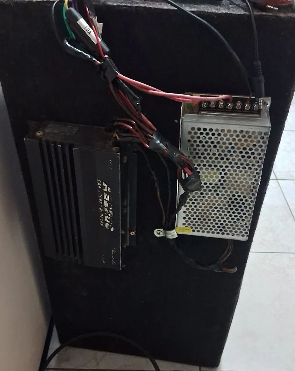 Caixa de som / com fonte e módulo ab  - Foto 2