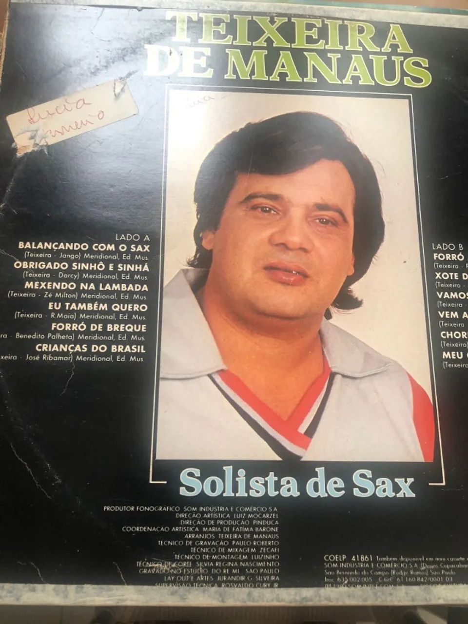 Disco de vinil Teixeira de Manaus