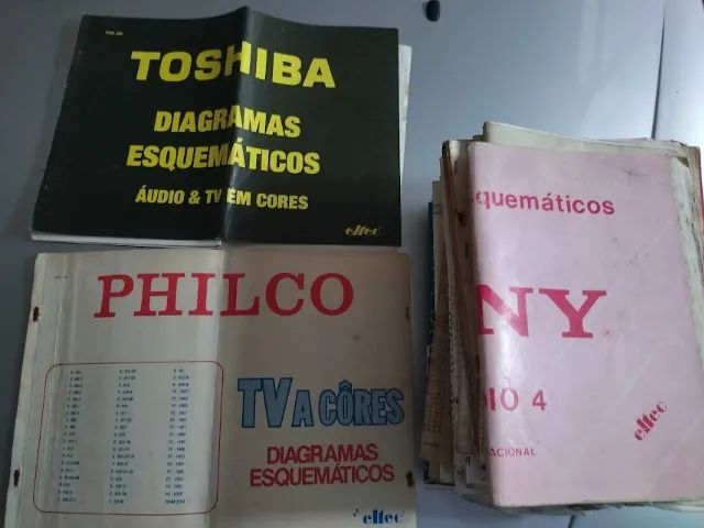 30  esquemarios  de aparelhos  tv e som