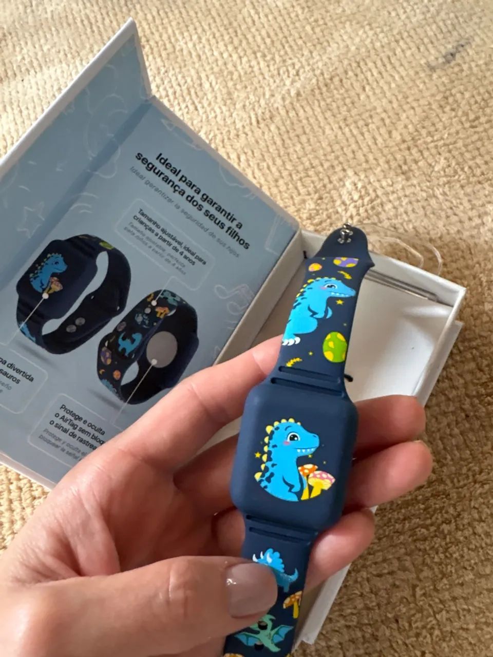 Pulseira para AirTag dinossauro  - Foto 2