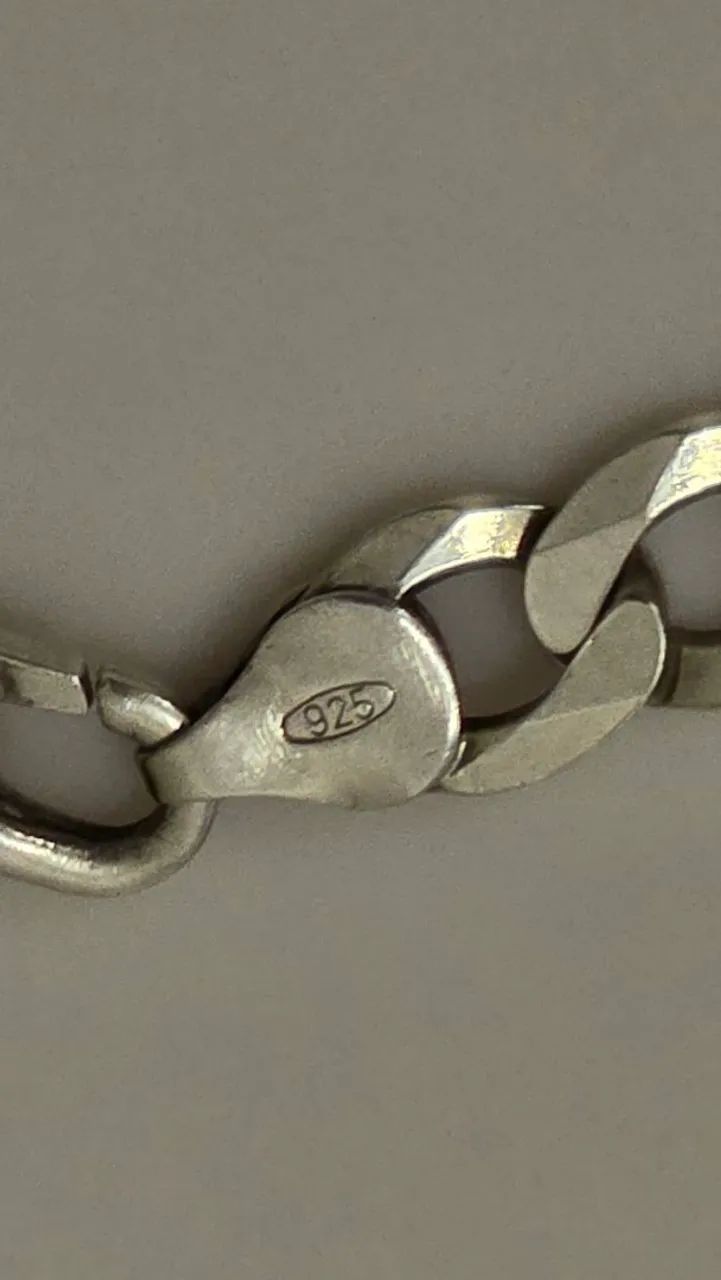 ?Pulseira De Prata 925 Elo Figaro 3x1 - 12g / 21cm Legítimo - Foto 2
