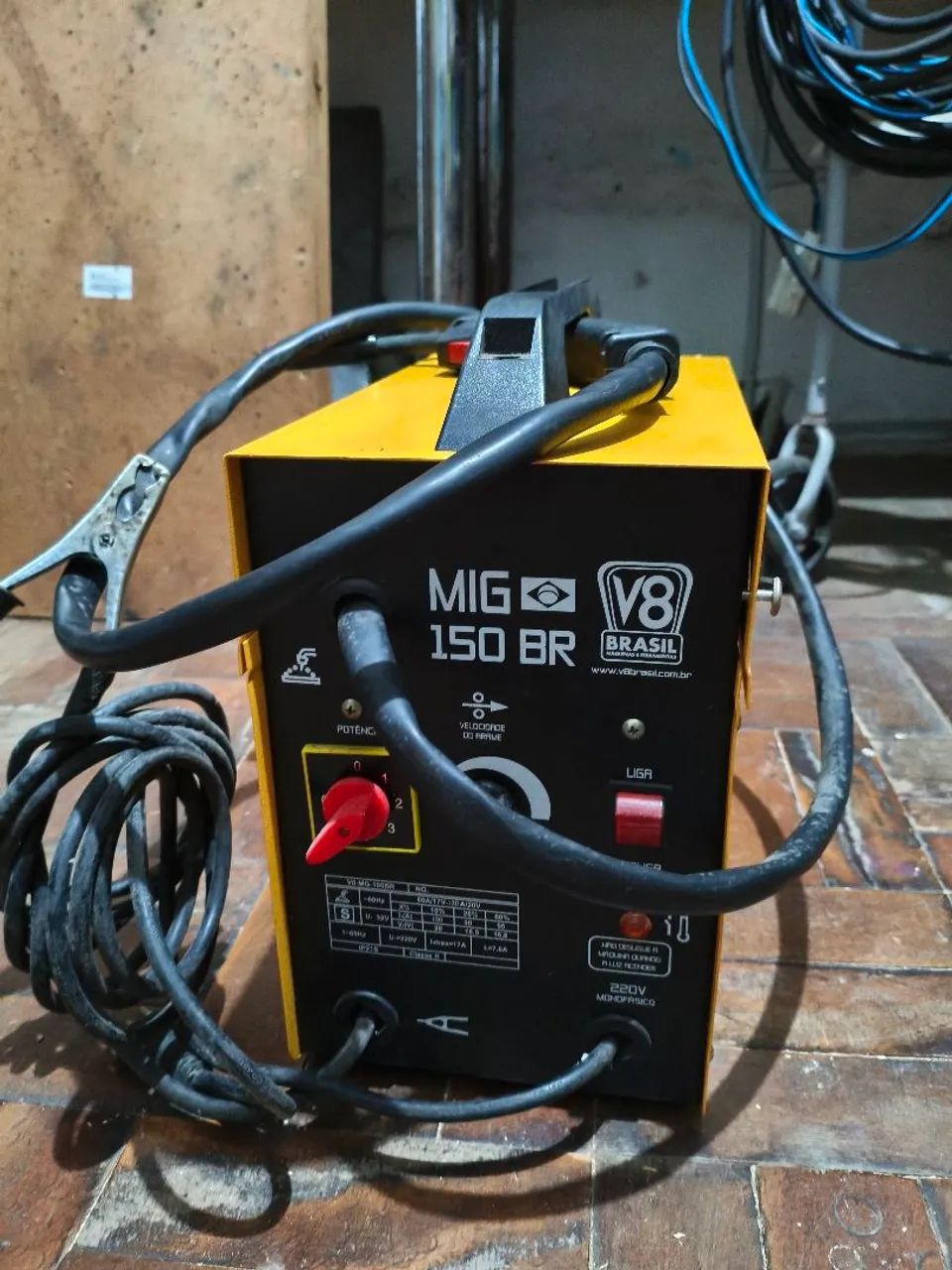 Máquina de solda v8 brasil MiG sem gás 