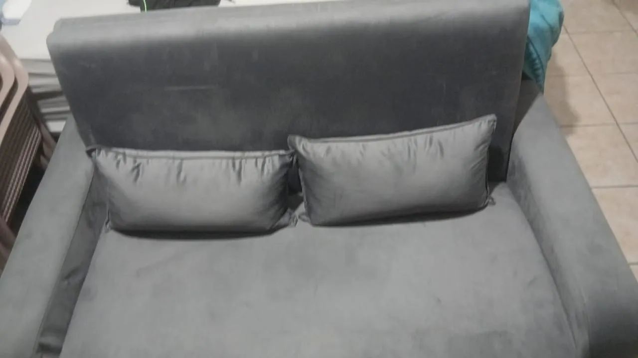 Sofá cama casal veludo - Foto 2