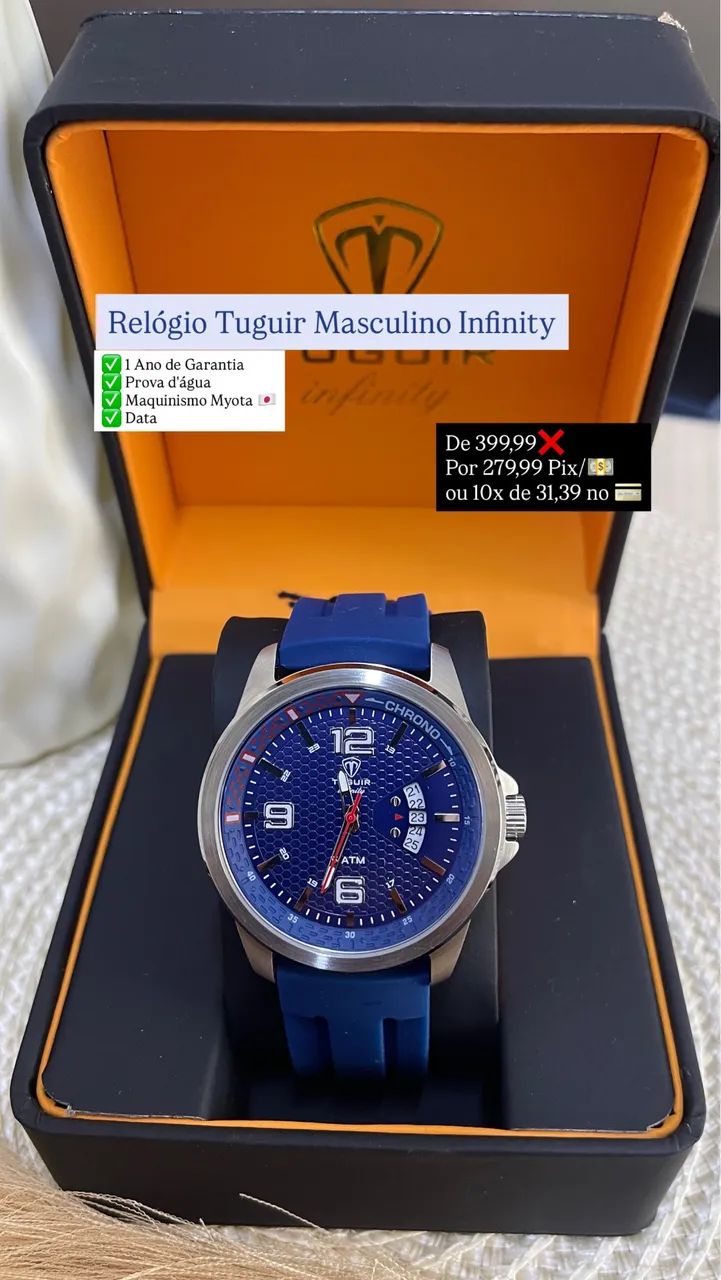 Relógio Tuguir Infinity Masculino