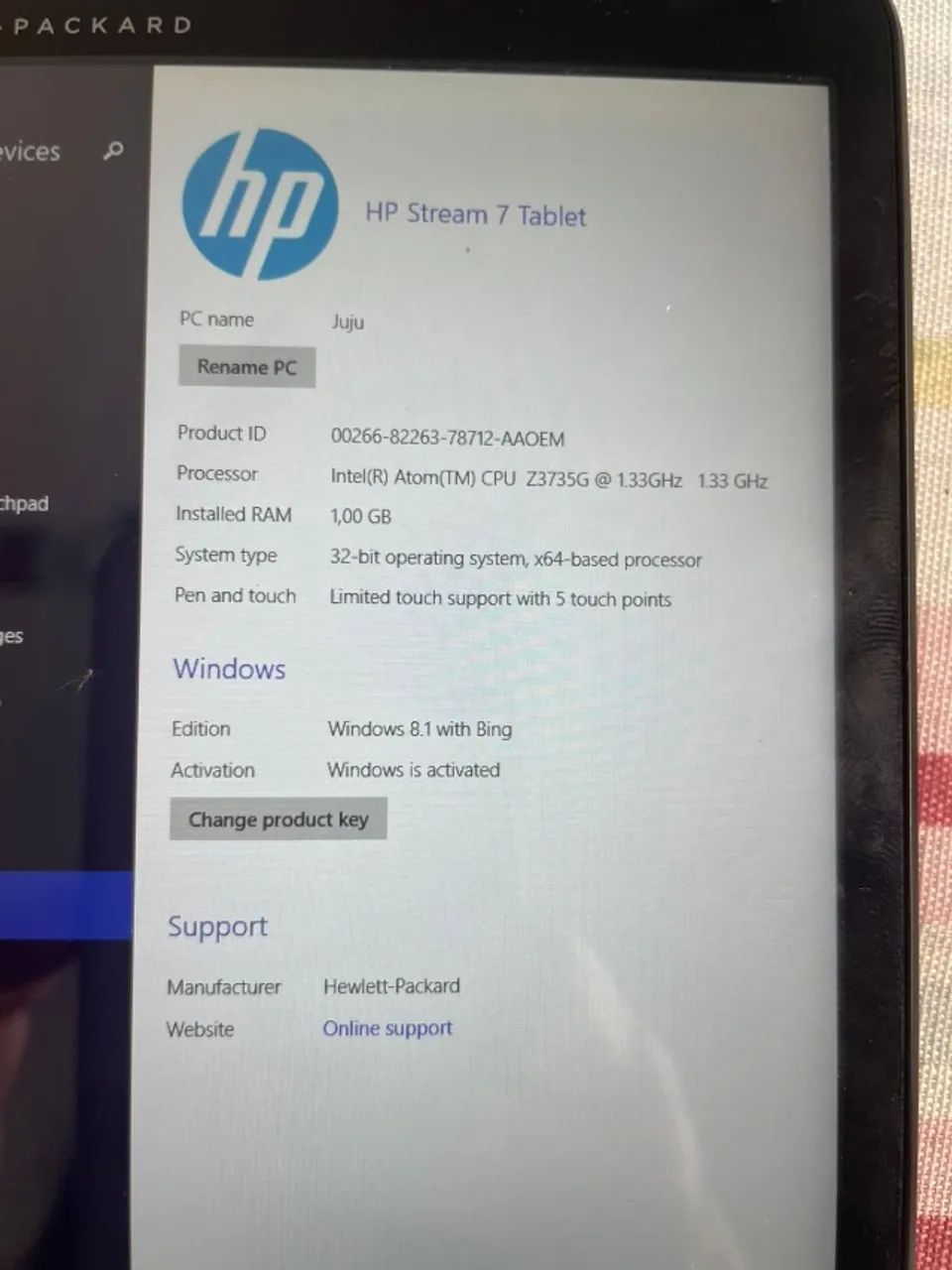 tablet 7 polegadas HP - Foto 2