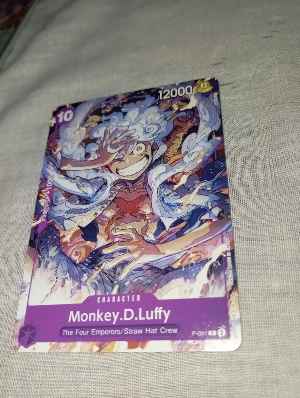 Carta One Piece Monkey D Luffy Gear 5 Promo Original em Perfeito Estado - Foto 2