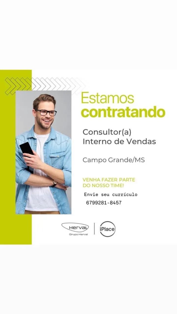Vaga consultor de vendas