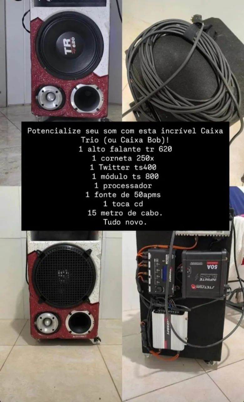 Caixa trio e bob
