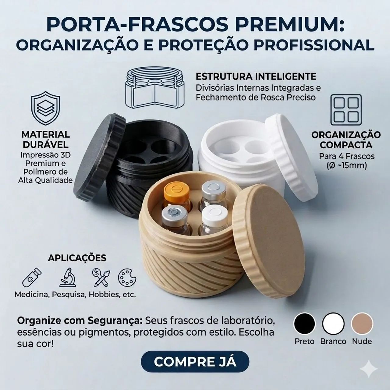 Vendo Porta Ampolas de Peptídeos 