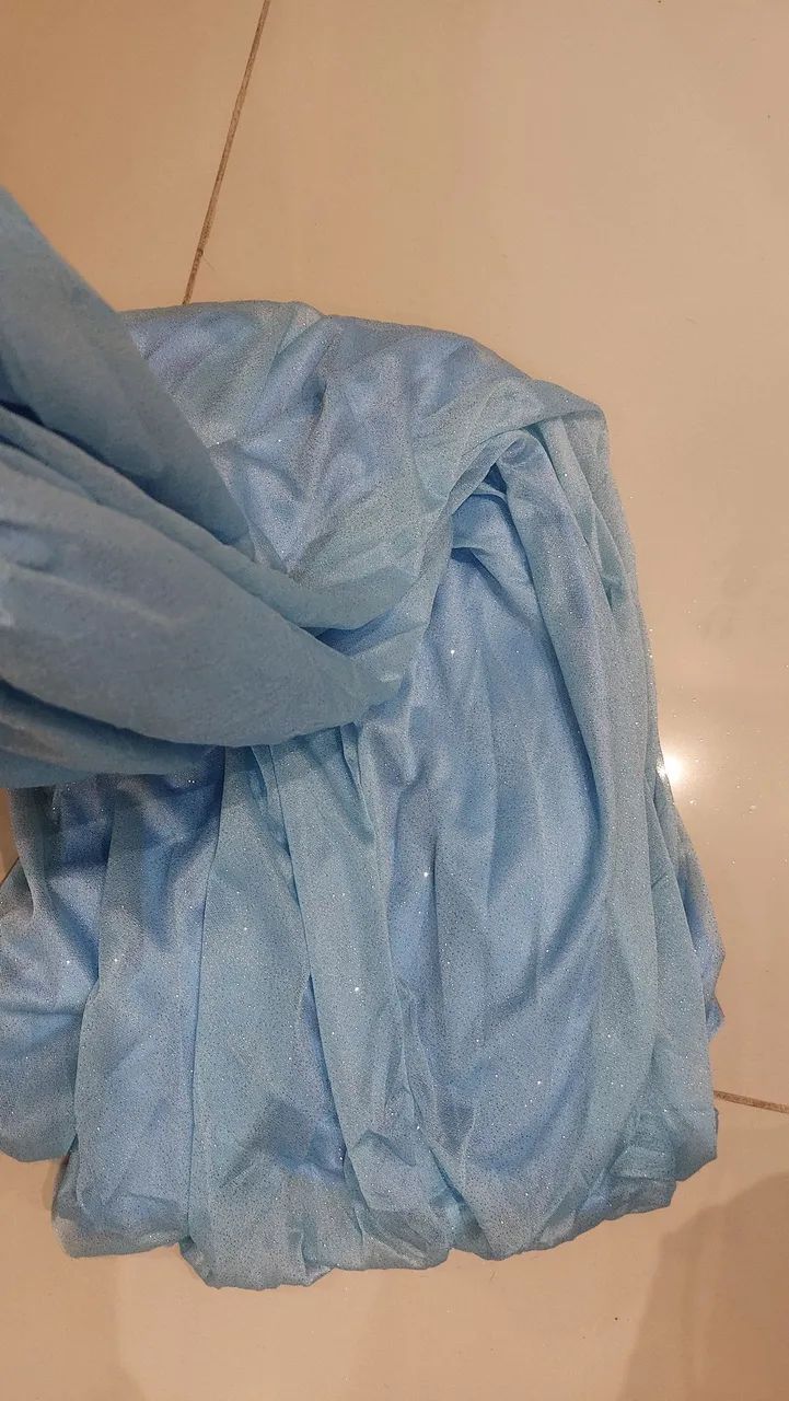 Vestido madrinha azul bebê. - Foto 5