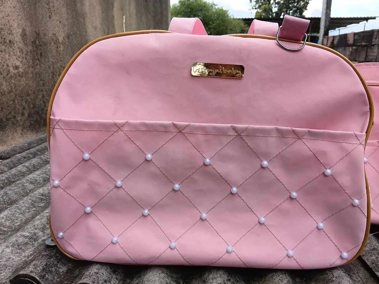 Kit Bolsa Mala Maternidade Rosa - Foto 2