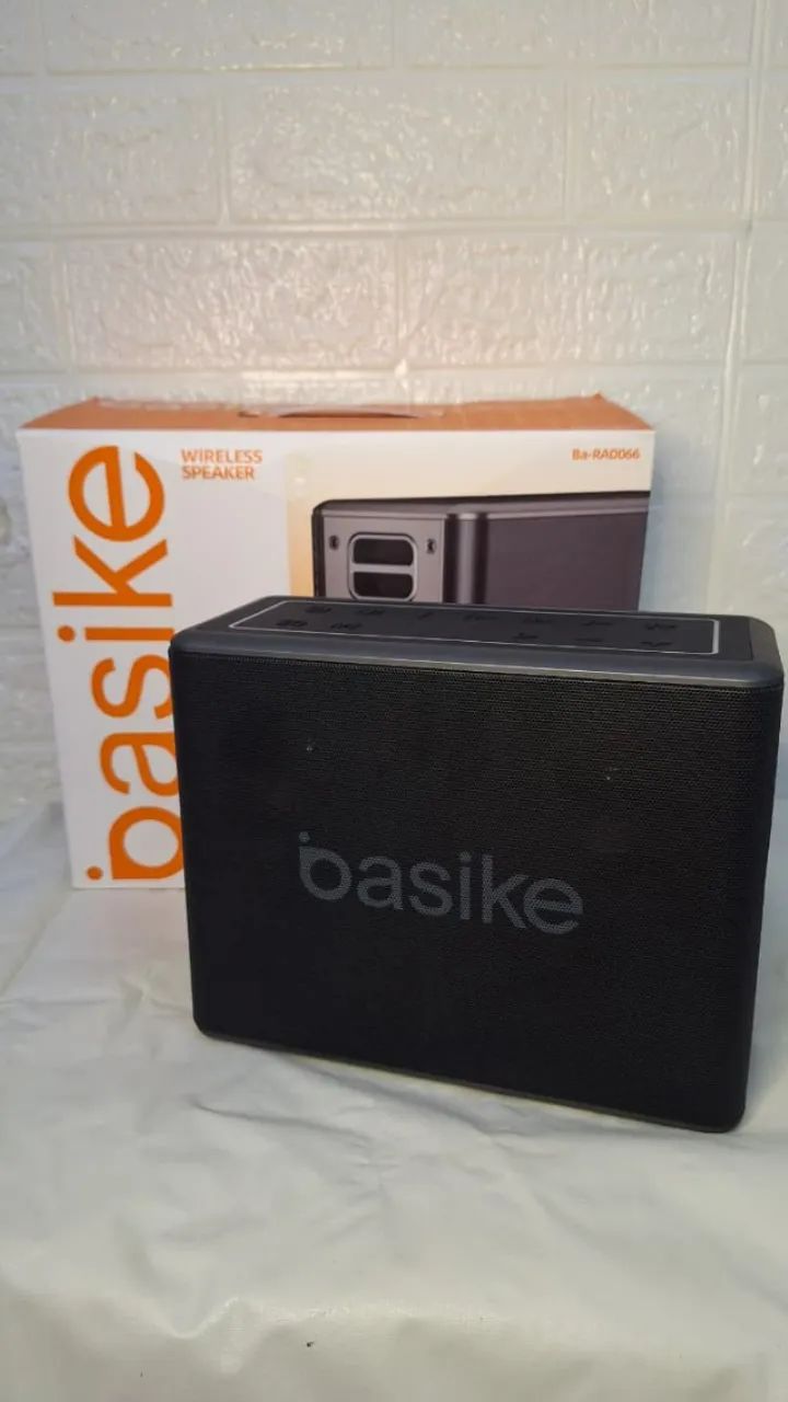 Caixa de som com 2 microfone potente - Basike 120W - Foto 2