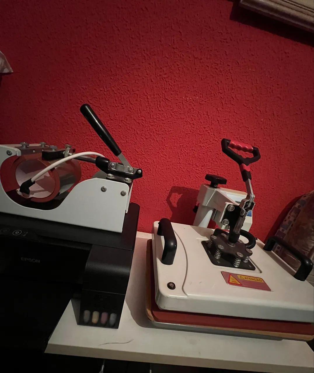 Máquina de Sublimação 8 em 1 + Impressora Sublimatica