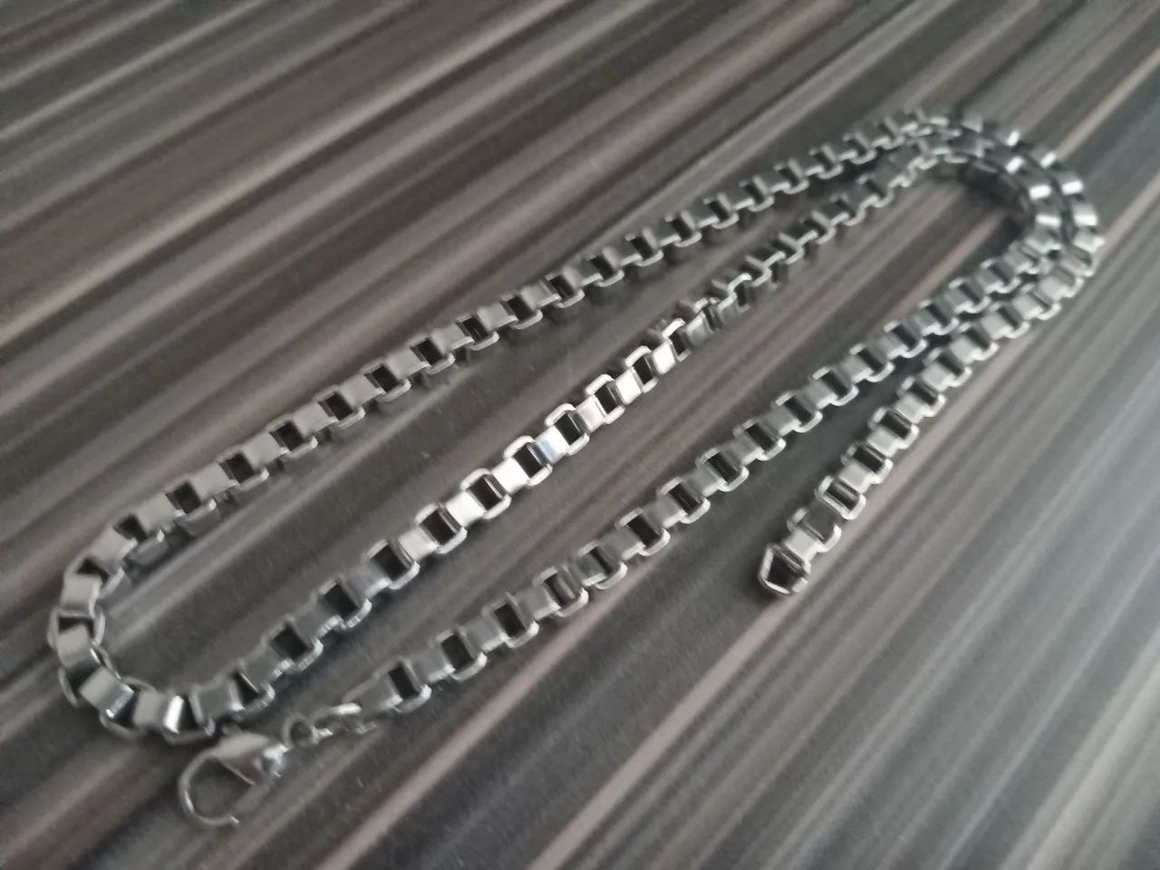 Corrente aço masculina  - Foto 2