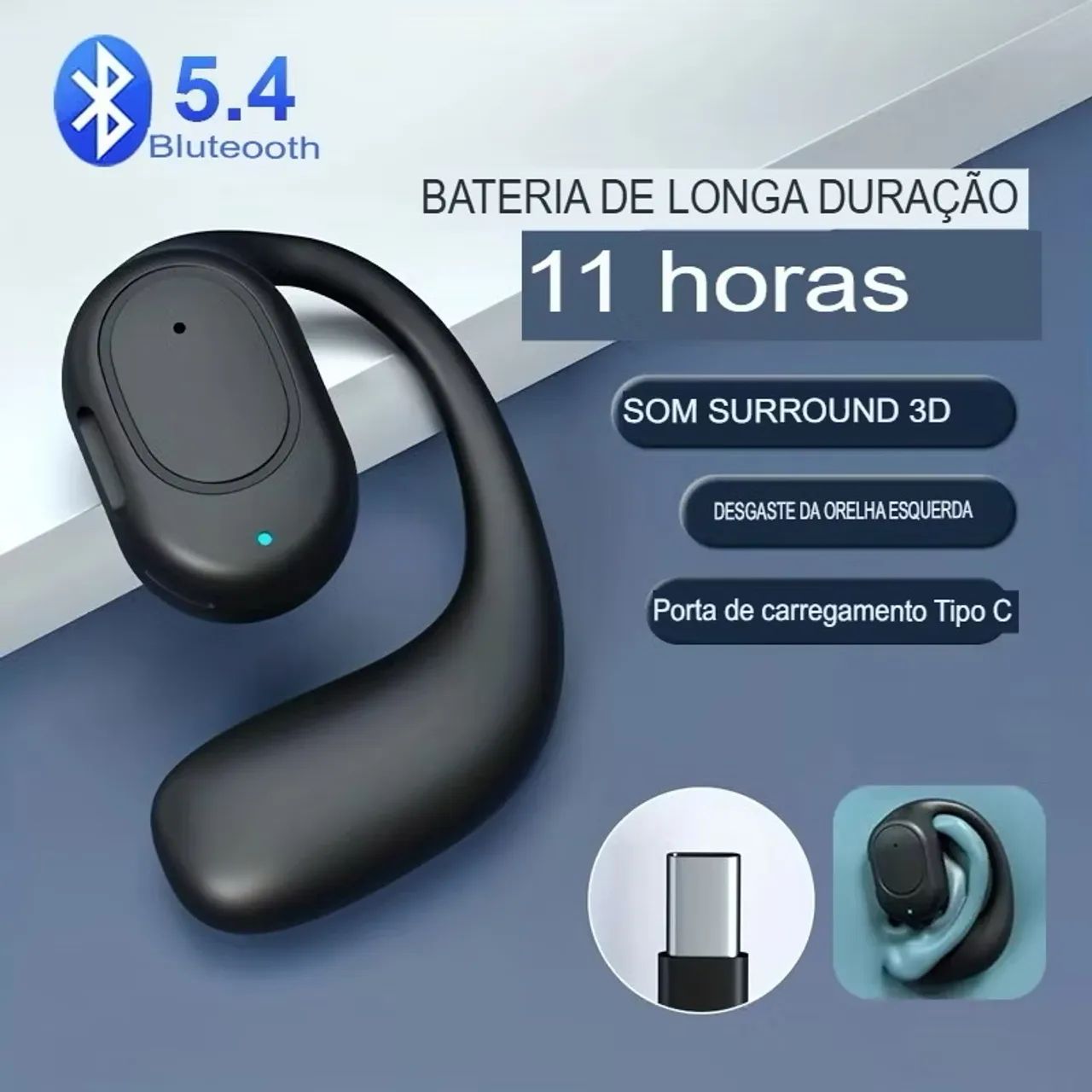 Fone de Ouvido Bluetooth A Prova de Água Bluetooth 