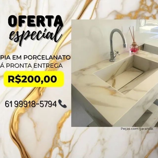 Pia de porcelanato  - Foto 5