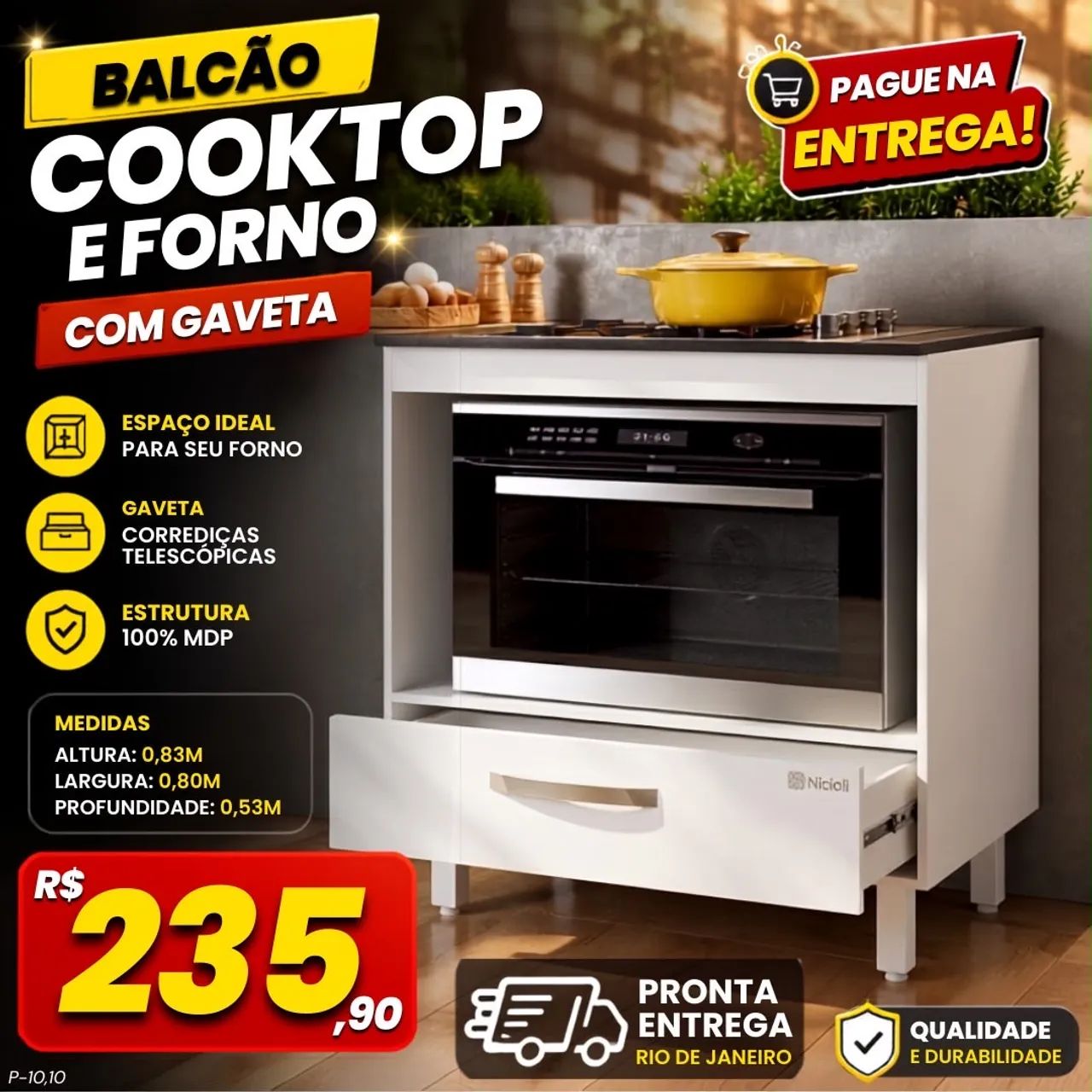 Balcão para cooktop  - Foto 2