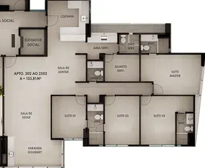 PLANTA 133m²