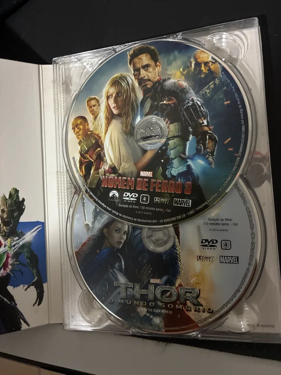 Universo cinematográfico marvel 1 e 2 dvd  - Foto 4