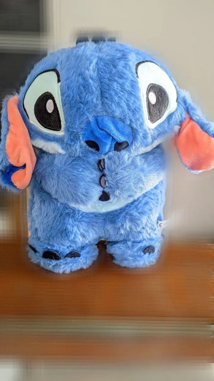 Stitch de pelúcia Que respira e Toca som - Foto 5