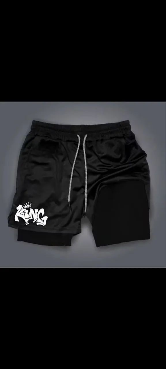 Shorts Kong bermudas 2 em 1 - Foto 3