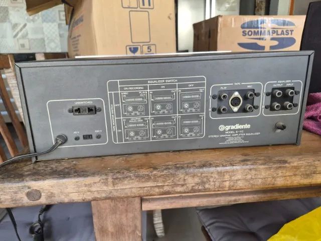 Gradiente E-1C ? Equalizador Gráfico Estéreo Vintage - Foto 4